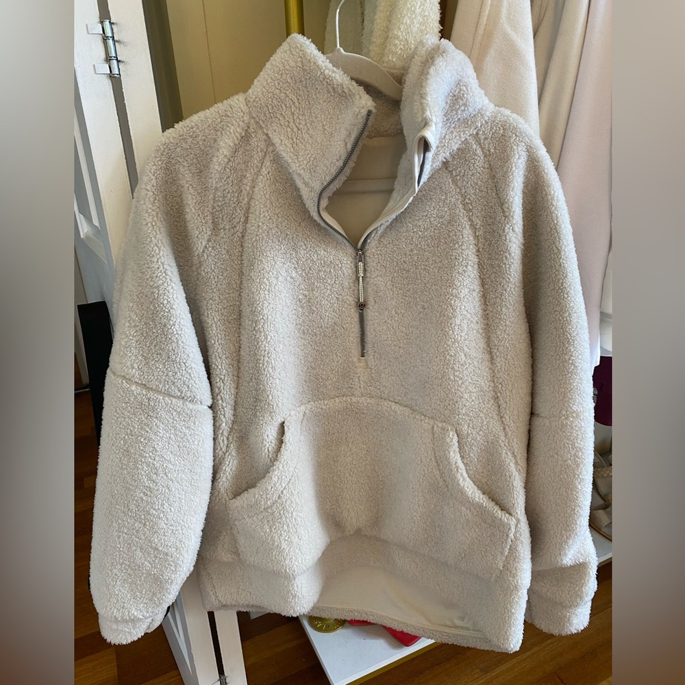 Lululemon Sherpa Scuba Quarter Zip (White/Cream)